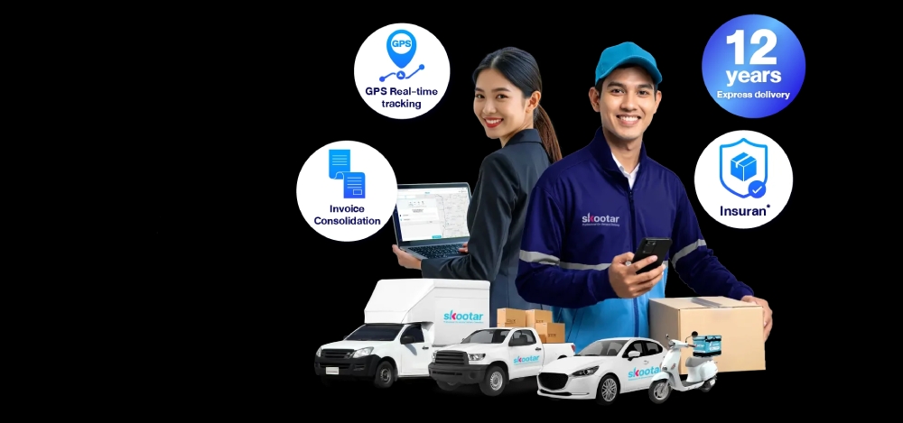 บริการส่งด่วน , ส่งพัสดุด่วน , แมสเซ็นเจอร์ส่งเอกสาร , ส่งอาหาร , รถขนของ